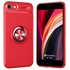 CaseUp Apple iPhone SE 2022 Kılıf Finger Ring Holder Kırmızı 1